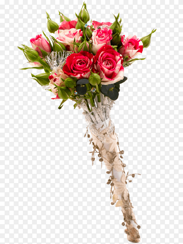 Wedding Flower Bouquet on transparent background PNG