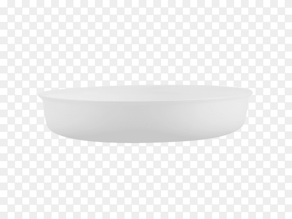 White bowl isolated on transparent background PNG