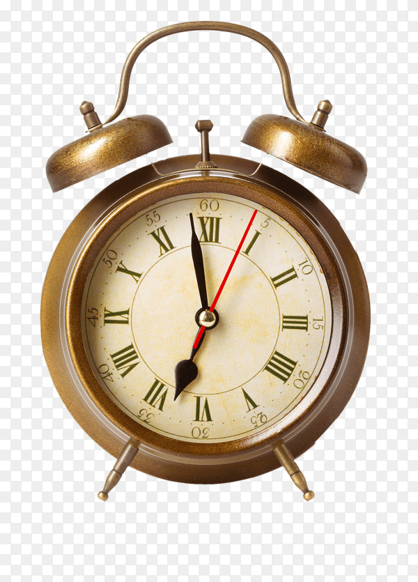 Alarm clock on transparent background PNG