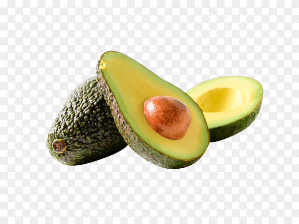 Avocado isolated on transparent background PNG