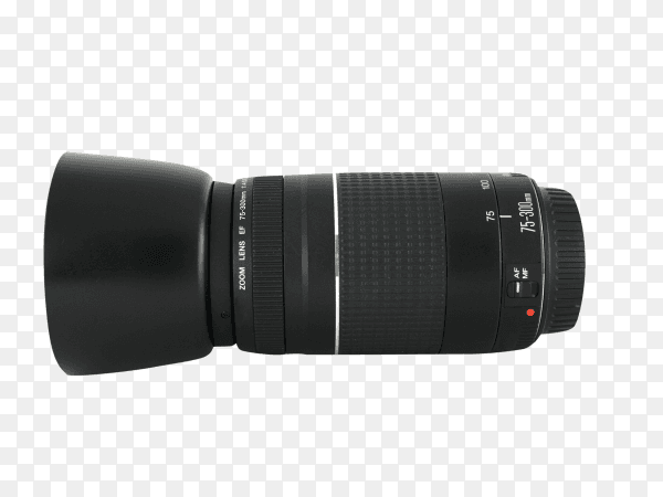 Camera lens on transparent background PNG