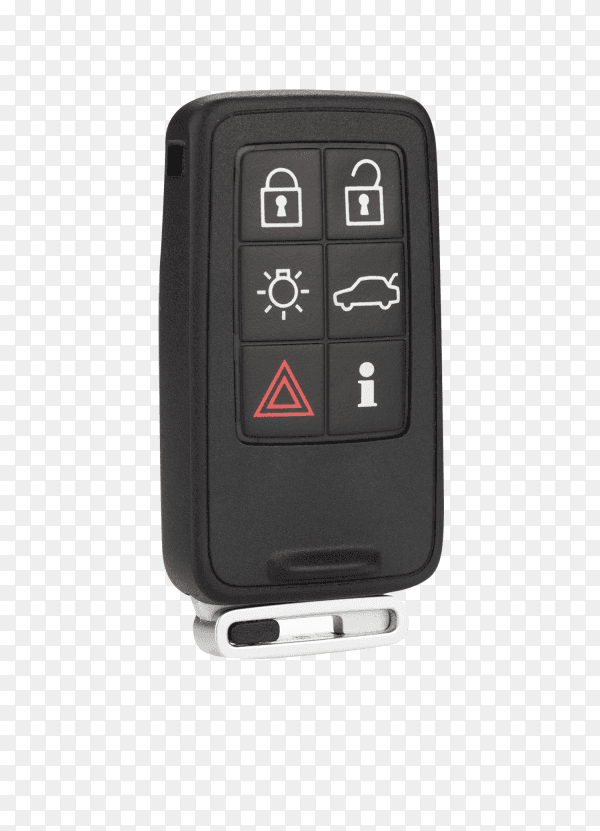 Car remote key on transparent background PNG