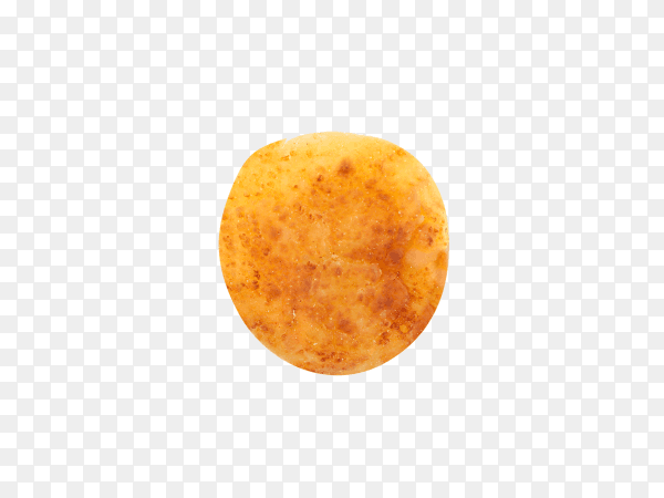 Cottage cheese pancake isolated on transparent background PNG