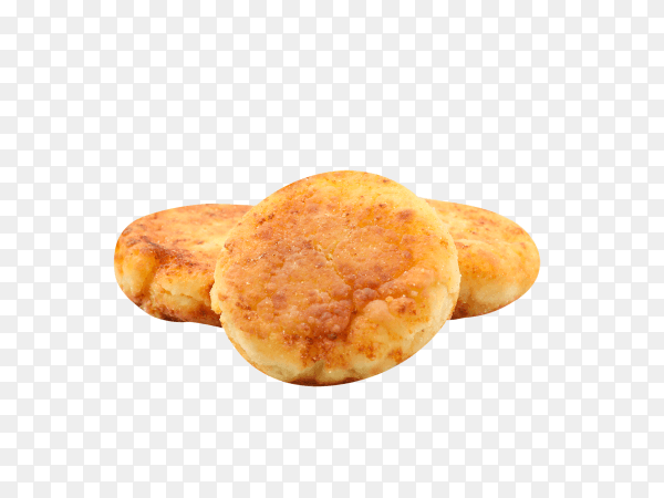Delicious cheese pancakes isolated on transparent background PNG