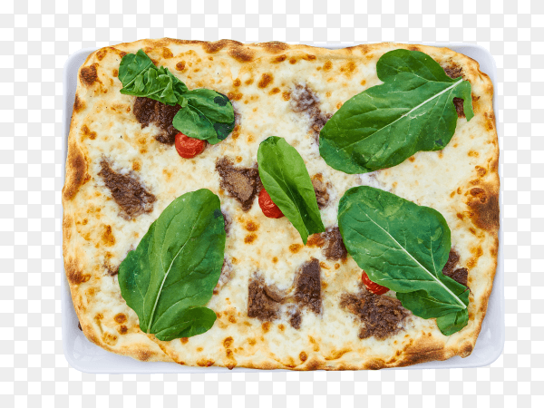 Delicious fresh pizza on transparent background PNG
