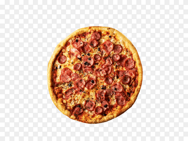 Delicious pizza on transparent background PNG