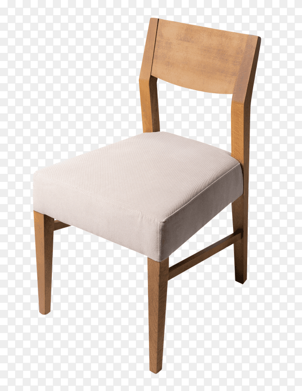 Elegant comfortable chair isolated on transparent background PNG