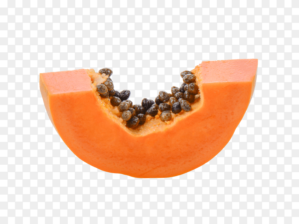 Fresh papaya fruit on transparent background PNG