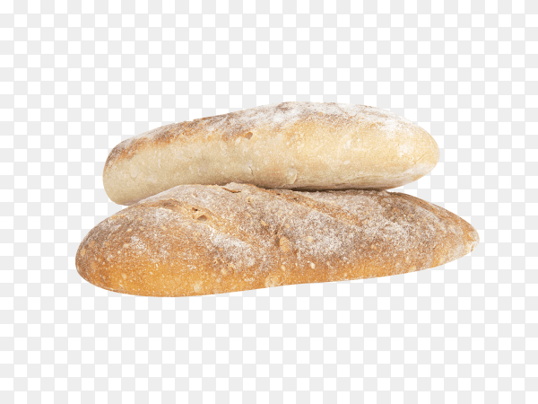 Freshly baked bread isolated on transparent background PNG