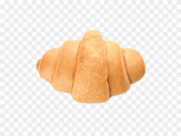 Freshly baked croissant on transparent background PNG