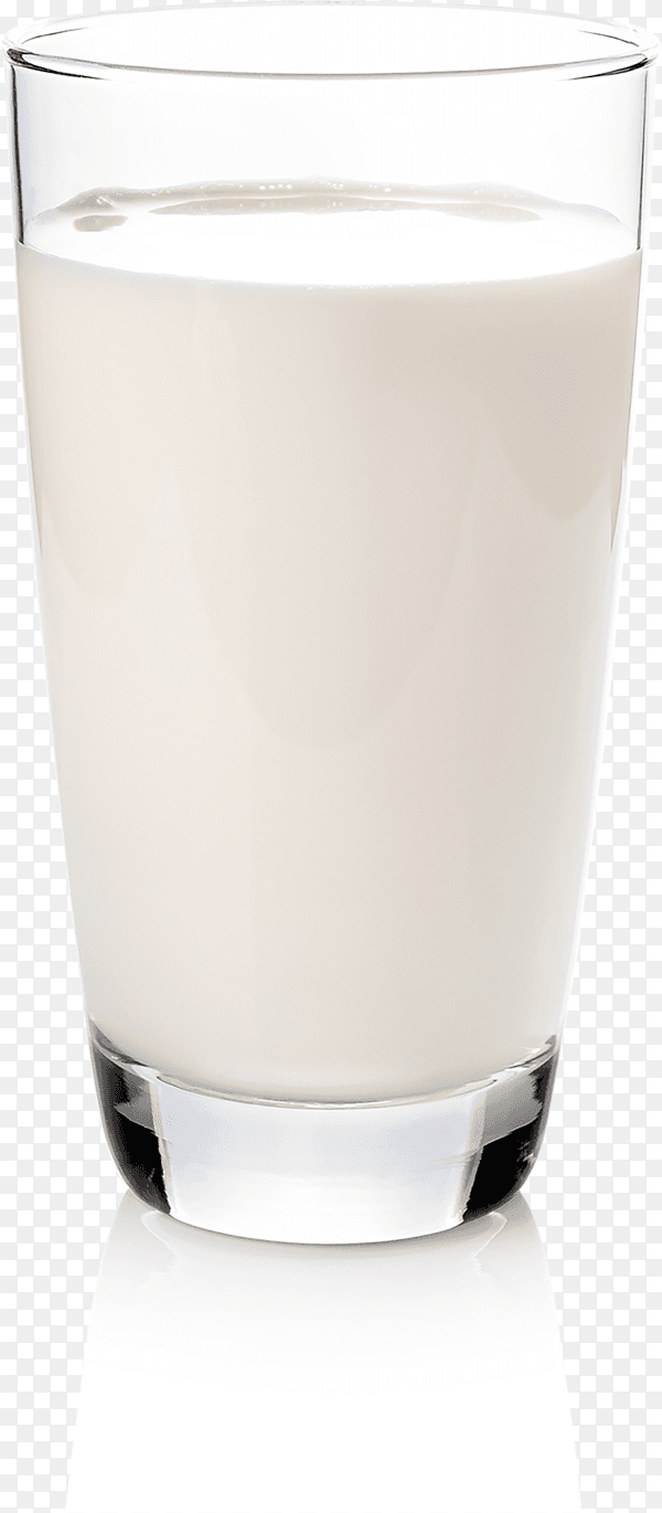 Glass with fresh organic milk isolated on transparent background PNG