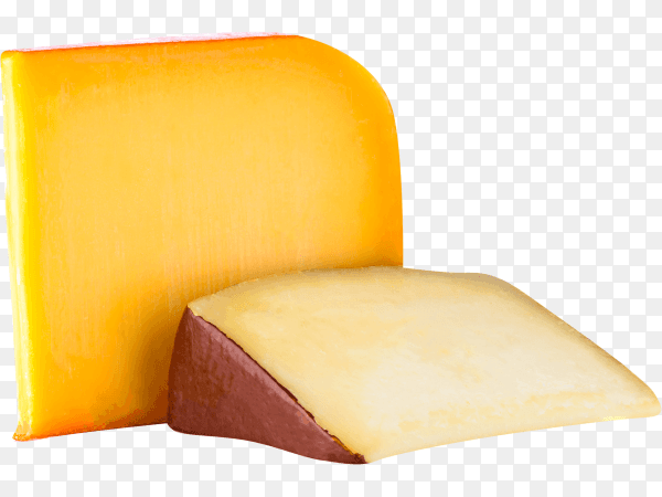 Gouda cheese on transparent background PNG