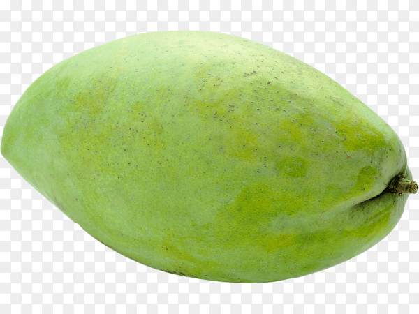 Green mango isolated on transparent background PNG