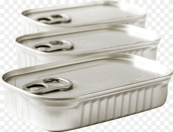 Metal can for preserve isolated on transparent background PNG