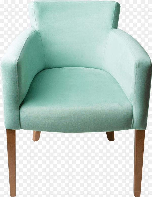 Modern arm chair isolated on transparent background PNG