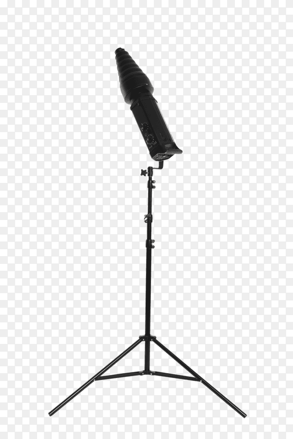 Modern studio lighting isolated on transparent background PNG
