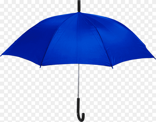 Open blue umbrella isolated on transparent background PNG