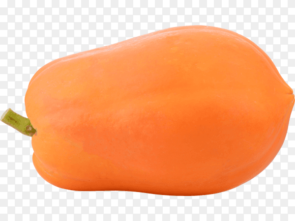 Papaya fruit isolated on transparent background PNG