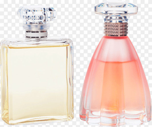 Perfume bottles isolated on transparent background PNG