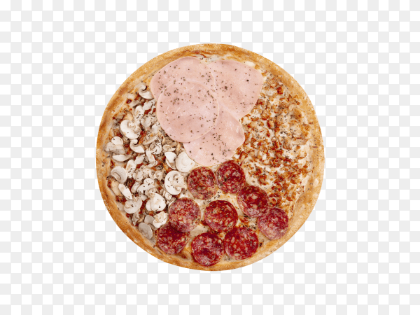 Pizza isolated on transparent background PNG