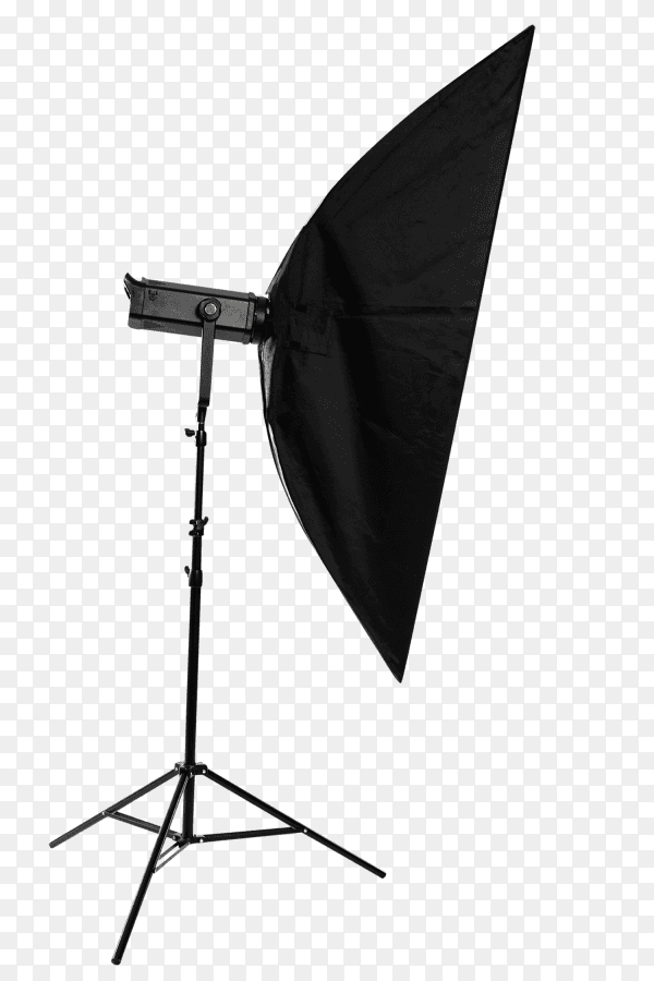 Professional lighting equipment isolated on transparent background PNG