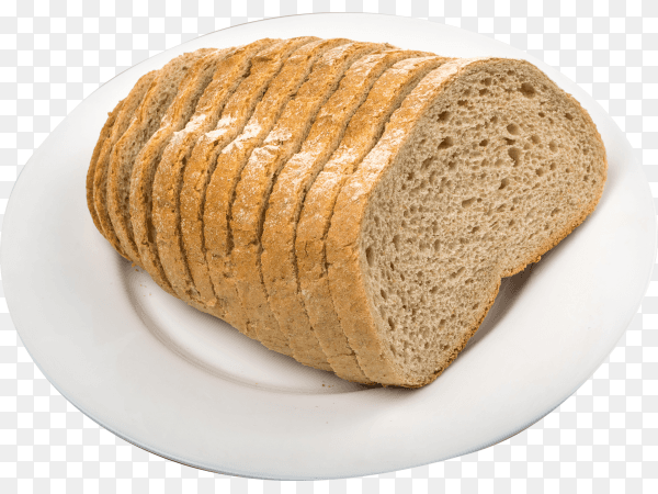 Slices bread isolated on transparent background PNG