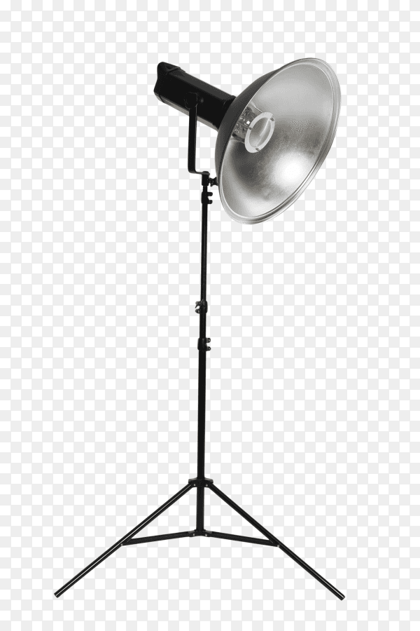 Studio lighting equipment isolated on transparent background PNG