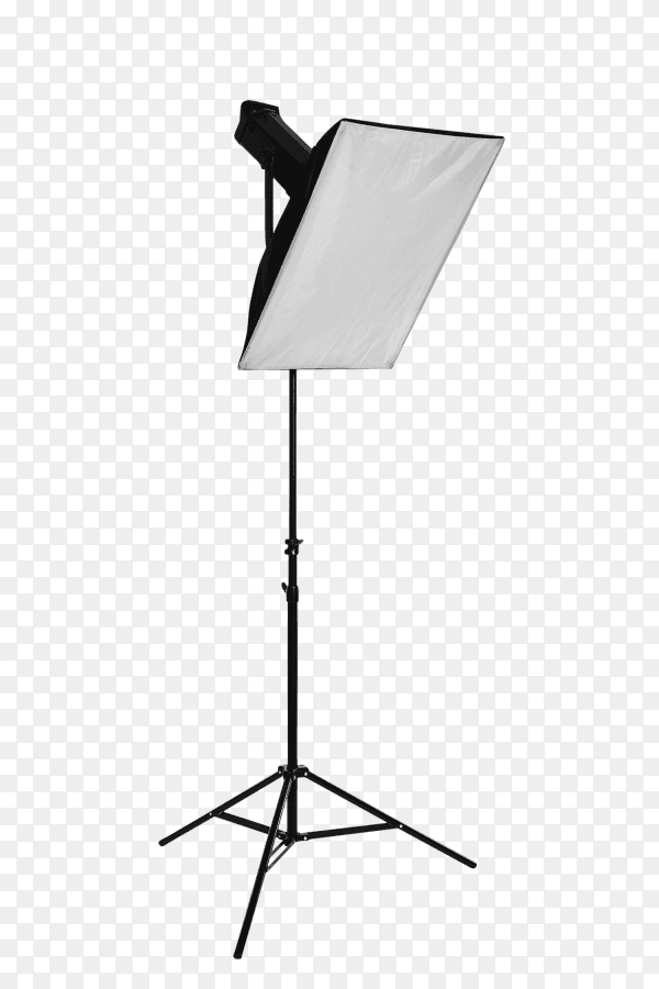 Studio lighting equipment on transparent background PNG