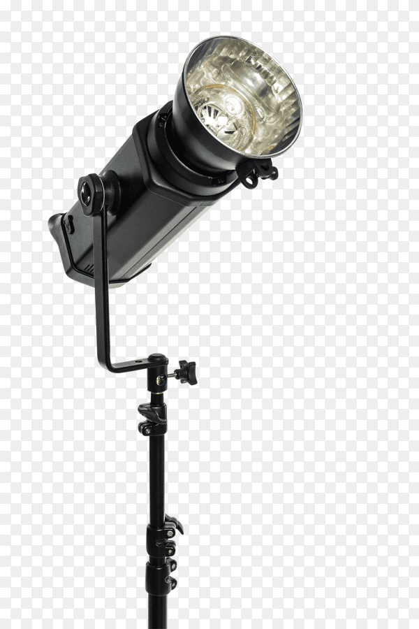 Studio lighting illustration on transparent background PNG