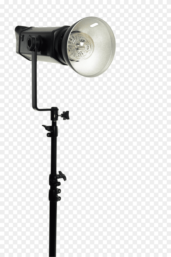 Studio lighting isolated on transparent background PNG