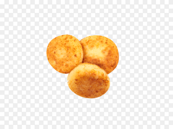 Tasty cheese pancakes isolated on transparent background PNG