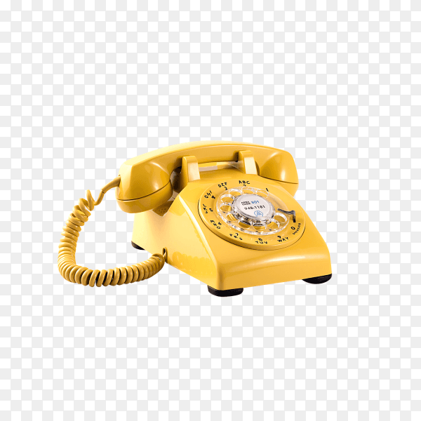 Telephone old doodle on transparent background PNG