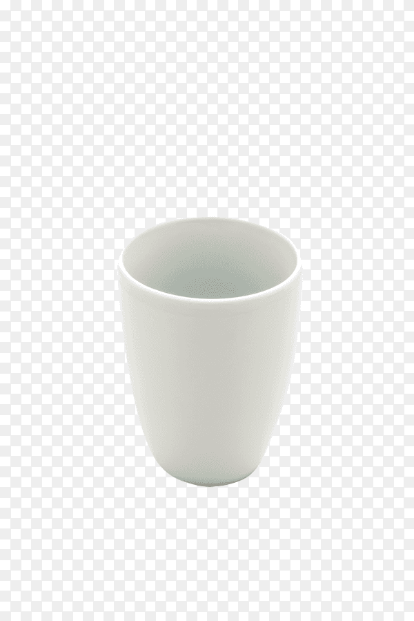 White mug isolated on transparent background PNG