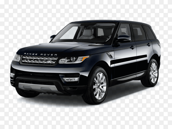 Black jeep car on transparent background PNG