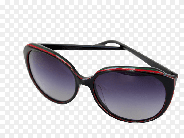 Black sunglasses isolated on transparent background PNG