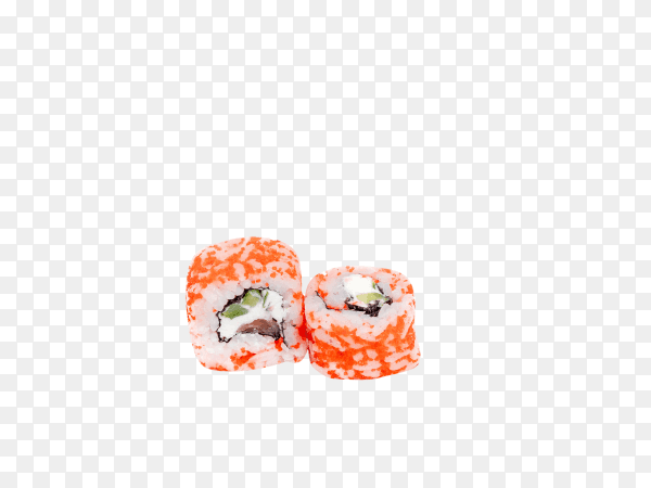 Delicious sushi isolated on transparent background PNG