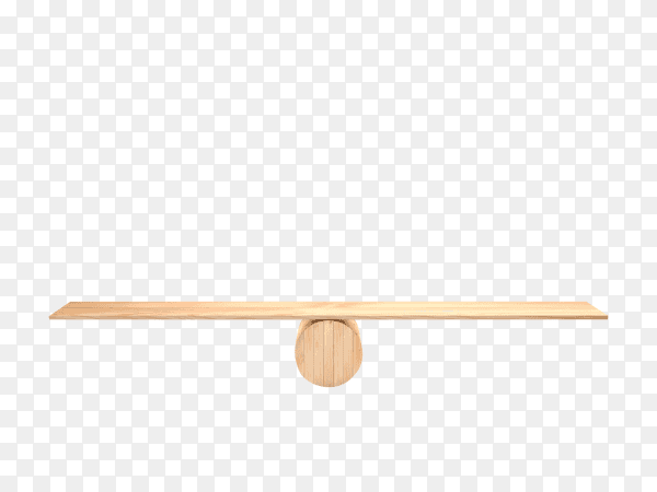 Empty balance concept on transparent background PNG