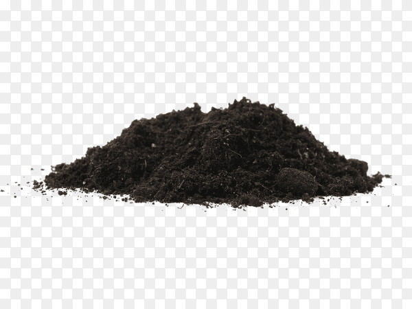 Fertile soil isolated on transparent background PNG
