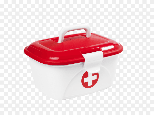 First aid kit on transparent background PNG