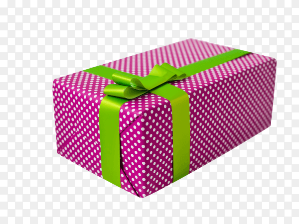 Gift box isolated on transparent background PNG