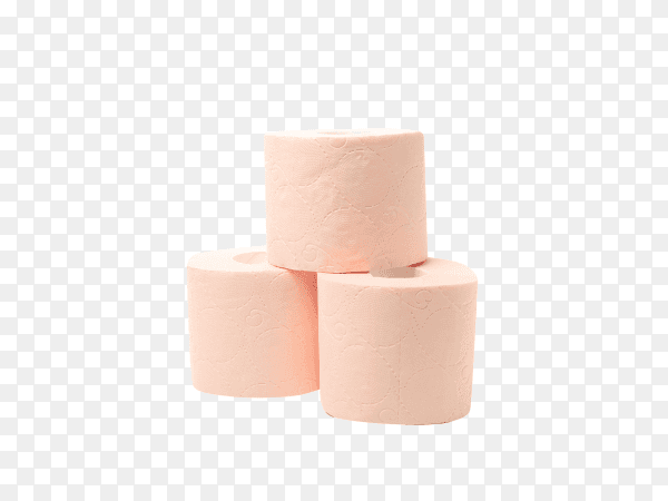 Group of toilet paper isolated on transparent background PNG