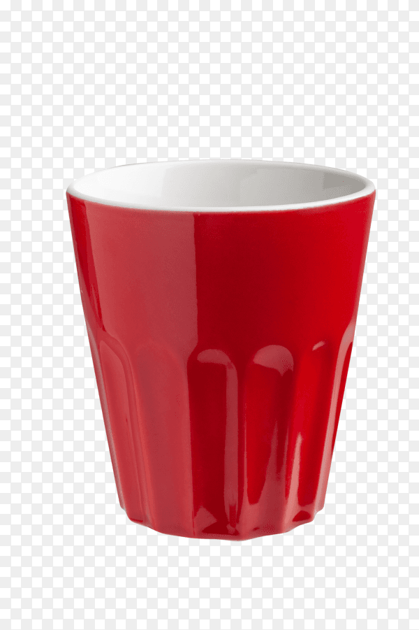 Red cup isolated on transparent background PNG