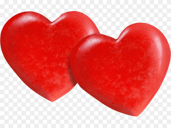 Red heart donation concepts on transparent background PNG