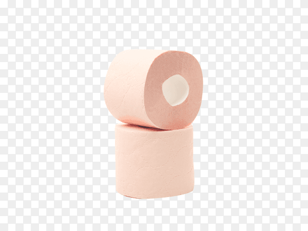 Rolls toilet paper isolated on transparent background PNG
