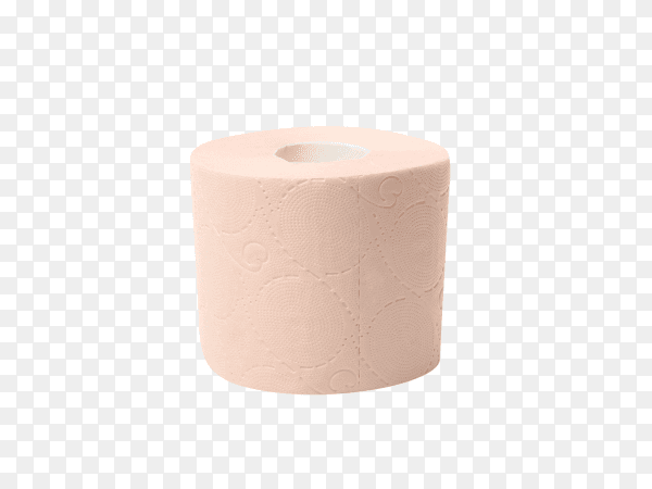 Single toilet paper isolated on transparent background PNG
