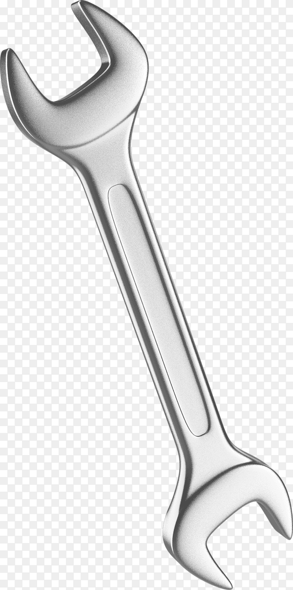 Spanner isolated on transparent background PNG