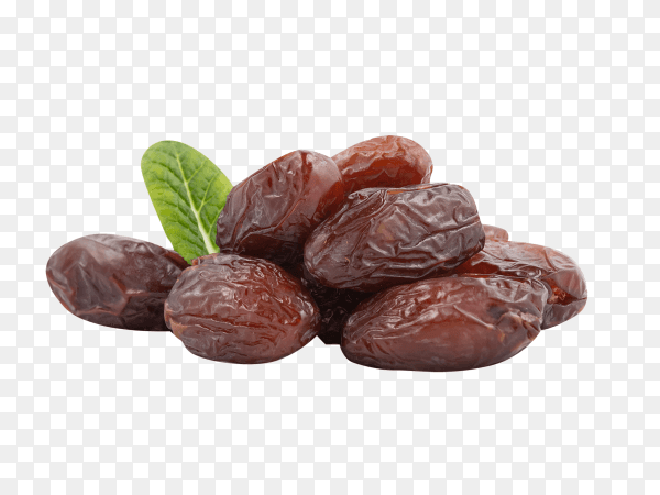 Sweet Date fruit isolated on transparent background PNG