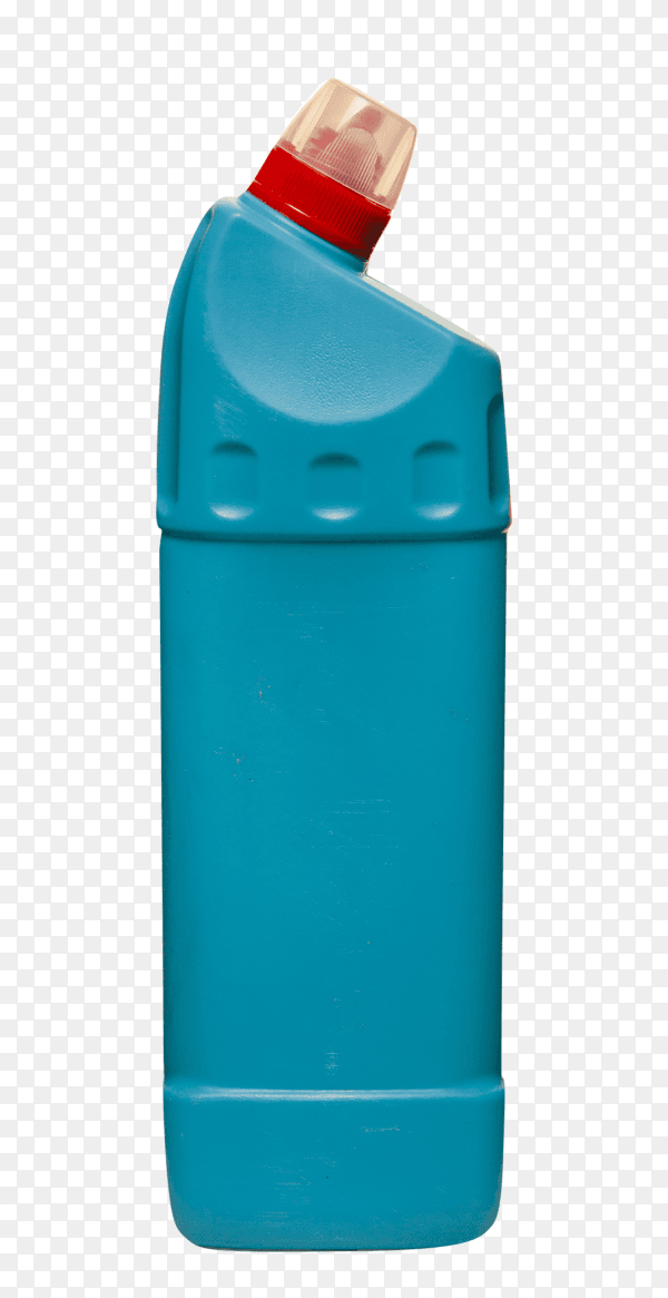 Toilet cleaner bottle isolated on transparent background PNG