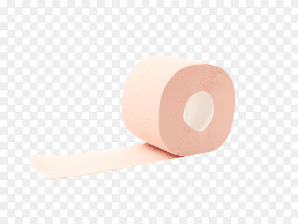 Toilet paper isolated on transparent background PNG