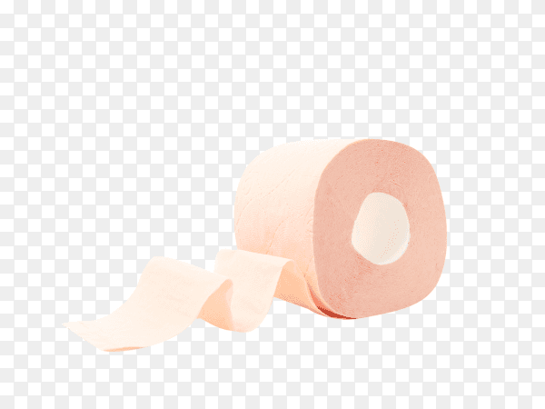 Toilet paper on transparent background PNG